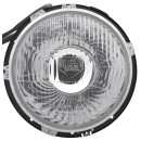 HEADLAMP P45T 7&quot;, ASYMMETRIC, WITH RIM, LHD