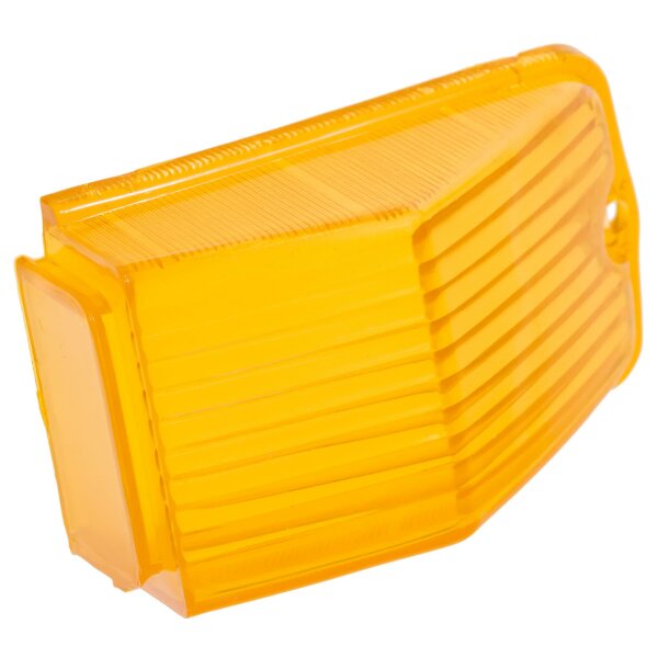 Linse Blinkerleuchte, mit Knick, Kunststoff orange, Reproduktion