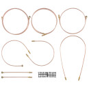 BRAKE PIPE SET, COPPER, RHD, WITHOUT SERVO