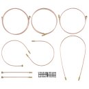 BRAKE PIPE SET, CUNIFER, RHD, WITHOUT SERVO