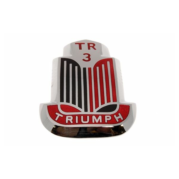 Front-Emblem  TR3,   rot/schwarz