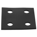 PAD SQUARE, CHASSIS MOUNTING, RUBBER/CANVAS