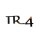 &quot;TR_4&quot;   Schrift Chromam Kofferraumdeckel        