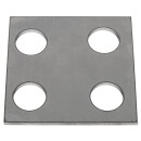 STEEL PAD SQUARE, A POST MOUNTING