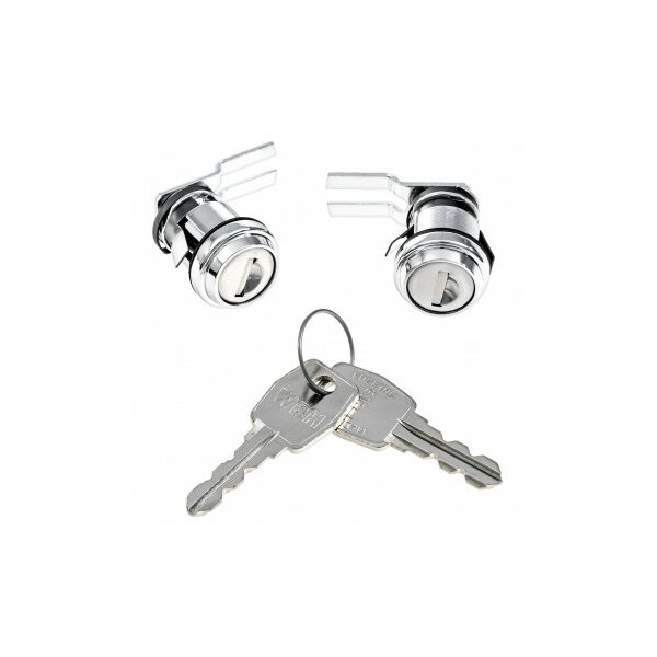 DOOR LOCKS TR5/6 PAIR WITH KEYS, CLIP FITTING