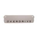 BADGE OVERDRIVE BLACK WRITING