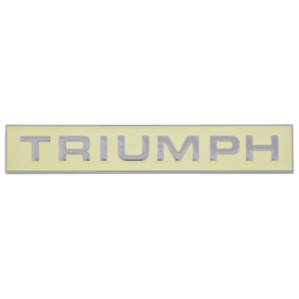 &quot;TRIUMPH&quot;-Emblem beige, hinten