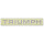 &quot;TRIUMPH&quot;-Emblem beige, hinten