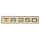 &quot;TR 250&quot;-Emblem beige/Chrom, hinten