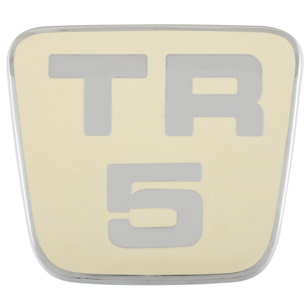 &quot;TR 5&quot;-Emblem beige/Chrom, Motorhaube