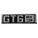 "GT6 MK3"-Emblem  hinten 