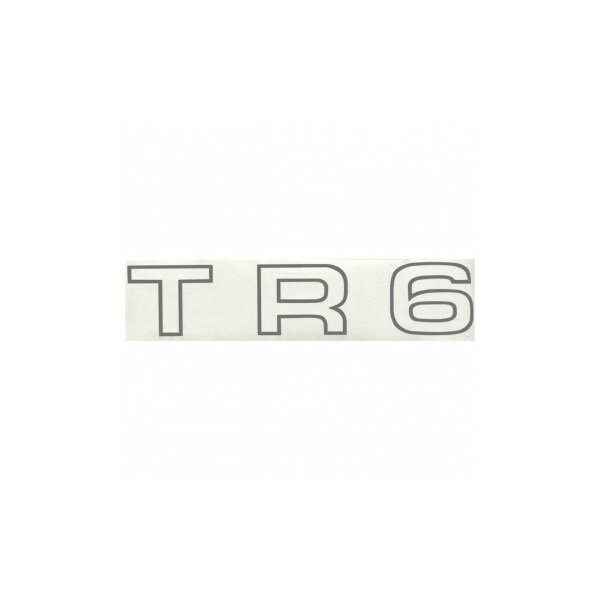 DECAL TR6 REAR WHITE