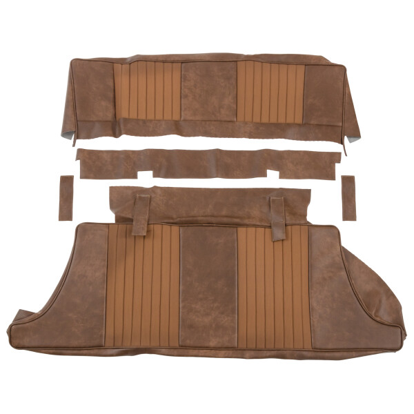 SEAT COVER KIT REAR, VINYL AUTUMN LEAF, CLOTH CENTRE, MGBGT71-72