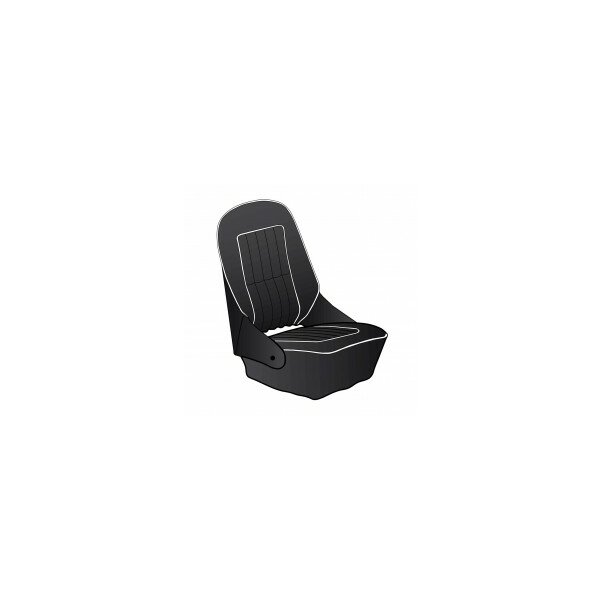 SEAT COVER KIT S&amp;M62-66 BK/WT LR