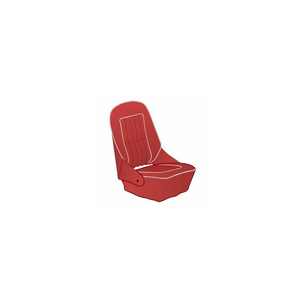 SEAT COVER KIT S&amp;M62-66 RD/WT LR