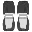 SEAT COVER SET, VINYL, BLACK, PAIR