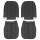 SEAT COVER SET, VINYL, BLACK, PAIR