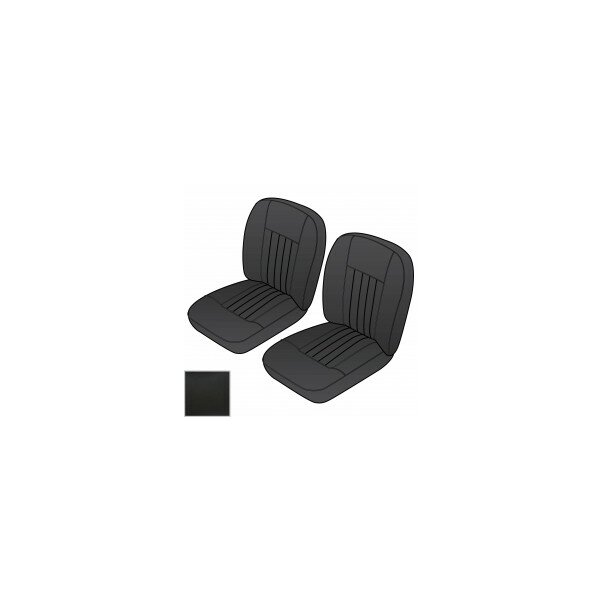 SEAT COVER KIT FRONT MGB62-68 BK VINYL PR