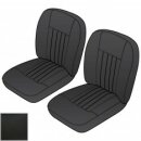 SEAT COVER KIT FRONT MGB62-68 BK VINYL PR