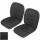 SEAT COVER KIT FRONT MGB62-68 BK VINYL PR