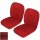 SEAT COVER KIT FRONT MGB62-68 RD/BK VINYL PR