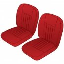 SEAT COVER KIT FRONT MGB62-68 RD/RD VINYL PR