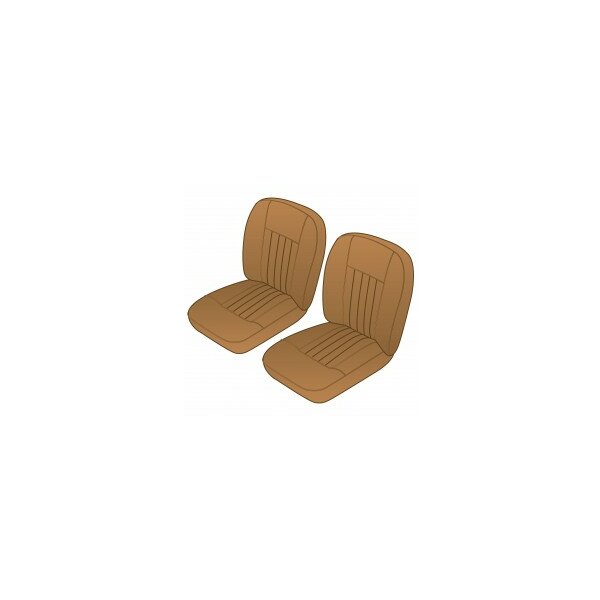 SEAT COVER KIT FRONT MGB62-68 TN/TN VINYL PR