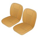 Sitzbez&uuml;ge (Paar) Vinyl honey tan - beige, Keder...