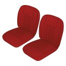 SEAT COVER KIT FRONT MGB62-68 RED/RED LEATHER PAIR
