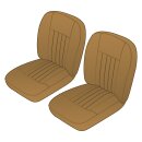 SEAT COVER KIT FRONT MGB62-68 TAN/TAN LEATHER PAIR