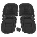 SEAT COVER KIT FRONT MGB69 BK LEATHER PAIR