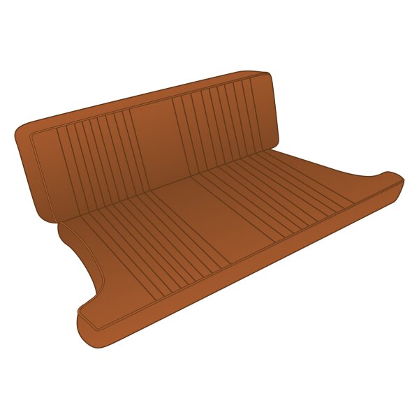 SEAT COVER KIT REAR MGBGT70-73 AUTUMN LEAF VINYL, PERFORATED CENTRE