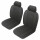 SEAT COVER KIT FRONT MGB77-80 BK/BK CUST LEATHER