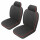 SEAT COVER KIT FRONT MGB77-80 BK/RD CUST LEATHER