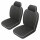 SEAT COVER KIT FRONT MGB77-80 BK/WT CUST LEATHER
