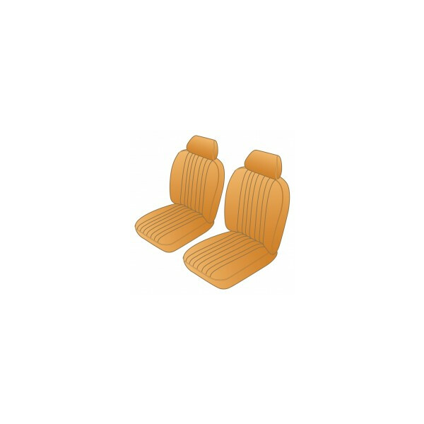 SEAT COVER KIT FRONT MGB77-80 HT CUST LEATHER