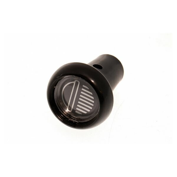 LIGHT SWITCH CONTROL KNOB, BLACK WITH SYMBOL INLAY