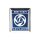 Emblem &quot;British Leyland&quot;,  blauer Hintergund, silberne Schrift  