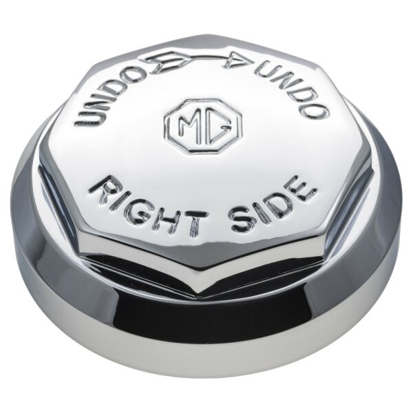 WHEEL SPINNER, KNOCK-ON OCTAGONAL 8TPI RH MWS CENTER CAP WITH MG LOGO