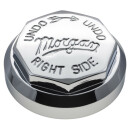 WHEEL SPINNER, KNOCK-ON OCTAGONAL 8TPI RH MWS CENTER CAP WITH MORGAN LOGO