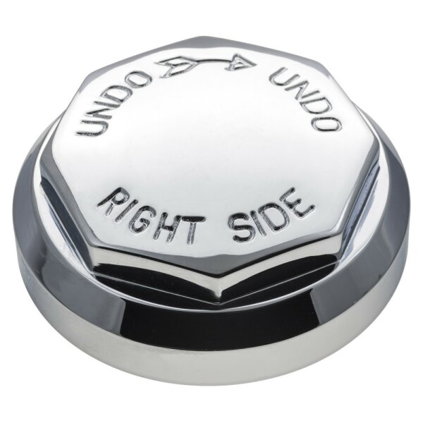 WHEEL SPINNER, KNOCK-ON OCTAGONAL 8TPI RH PLAIN MWS CENTER CAP