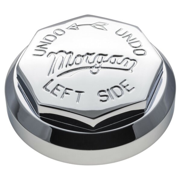 KNOCK-ON OCTAGONAL 8TPI LH MWS CENTER CAP WITH MORGAN LOGO