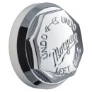 KNOCK-ON OCTAGONAL 8TPI LH MWS CENTER CAP WITH MORGAN LOGO