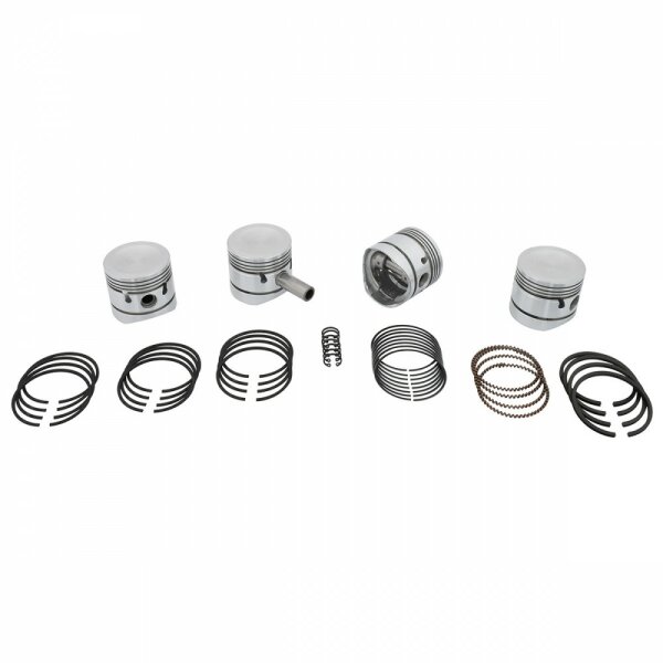 PISTON SET 8.9:1 CR, HIGH COMPRESSION, DISHED, +0.030&quot;