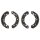 BRAKE SHOE SET, UPRATED, AXLE SET