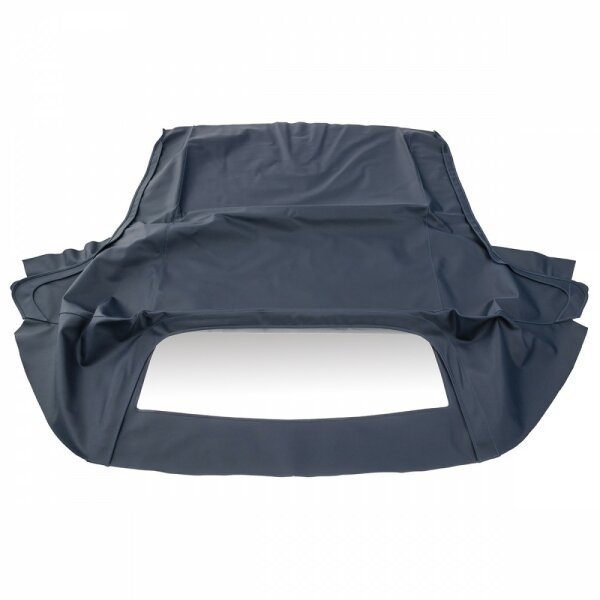 HOOD, VINYL, BLUE, ZIP WINDOW