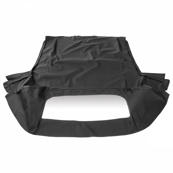 HOOD, VINYL BLACK, ZIP WINDOW