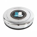 Hupenknopf mit Emblem Triumph , Aluminium poliert, 46mm