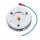Hupenknopf mit Emblem Triumph , Aluminium poliert, 46mm
