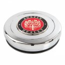 HORN PUSH ALUMINIUM POLISHED, AUSTIN-HEALEY EMBLEM, 46MM